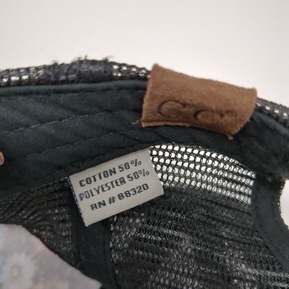 C.C Exclusives Trucker Hat Multicolor One Size Adjustable Floral Mesh Back - Picture 9 of 9